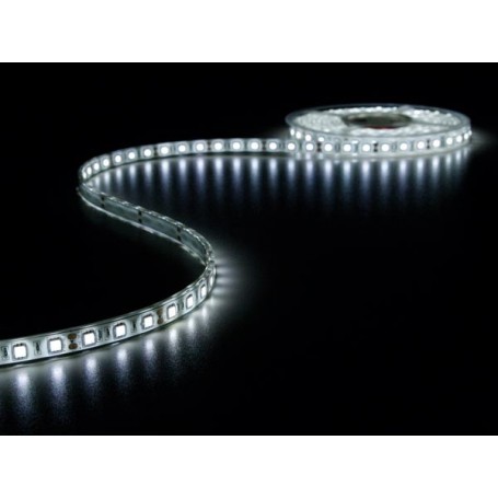 YUNBO Tira de luces LED de color blanco frío de 6000 K, cinta LED estrecha  de 0.197 in de ancho, 2835 SMD 24 V de alta densidad, 16 pies, 600 LED