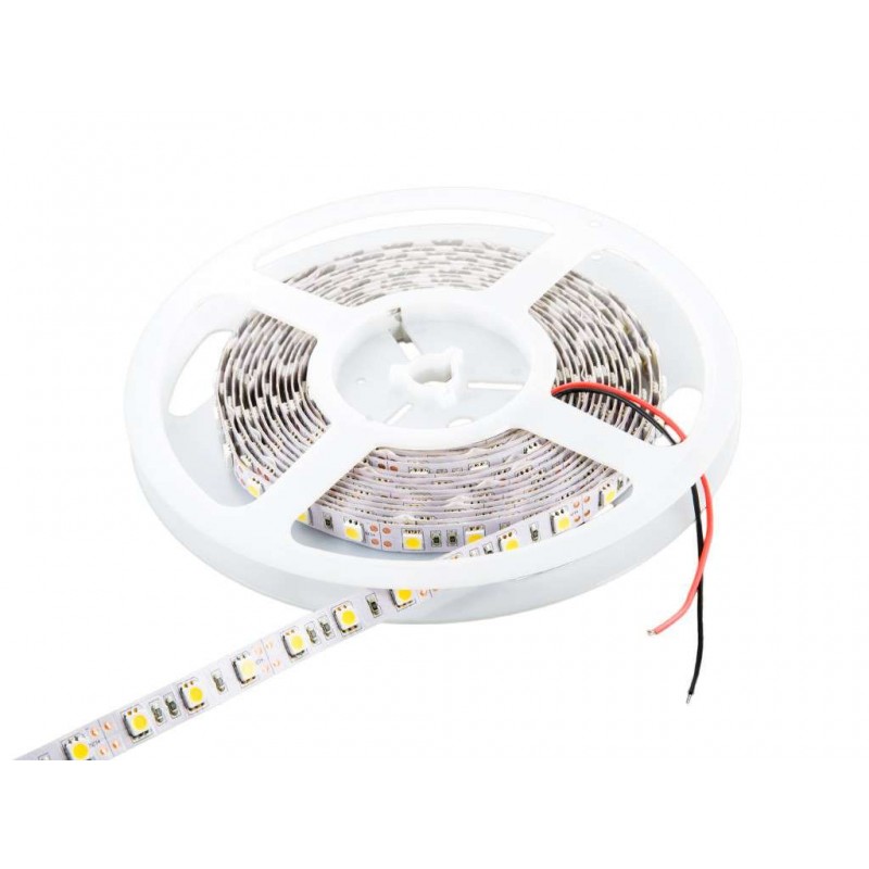 HitLights Tira de luces LED IP67, impermeable, de alta densidad, 16.4 pies,  5000 K, luz LED blanca fría, 600 LED, 12 V CC 5000 lúmenes por rollo