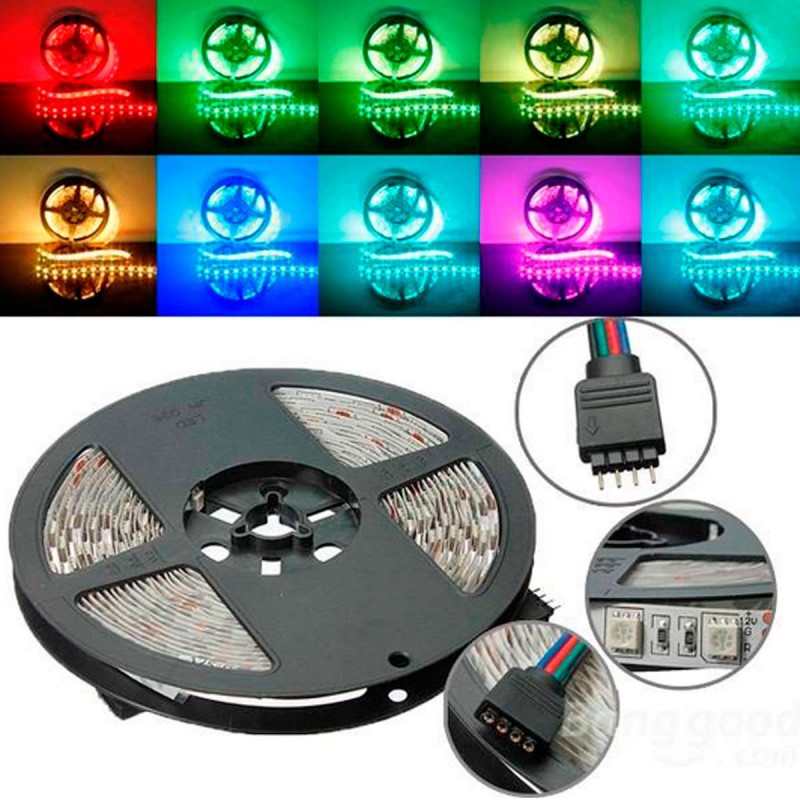Conector sin cable Tiras Led RGB 12/24V